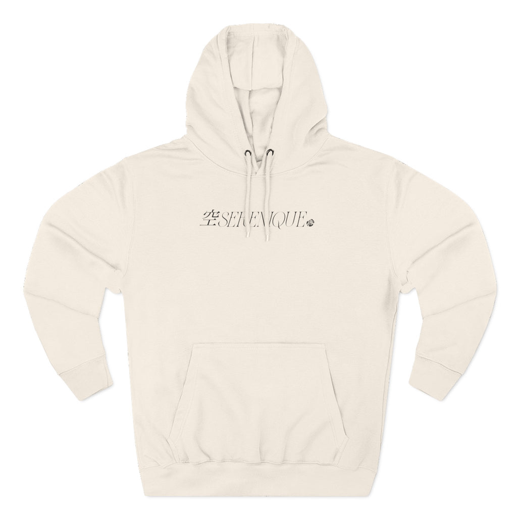 Hoodie - Japanese Floral Inspirational Three-Panel Fleece